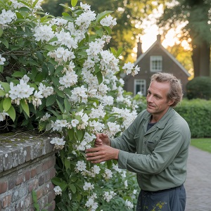 de Toscaanse Jasmijn relatief weinig onderhoud nodig
